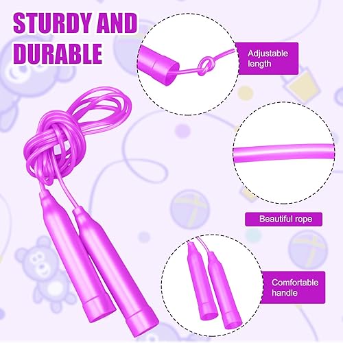 Miniatura 4 de Foilswirl Juego de 50 cuerdas de saltar cuerda de saltar, cuerda de saltar larga, ajustable, equipo de fitness, cuerda de saltar de velocidad al