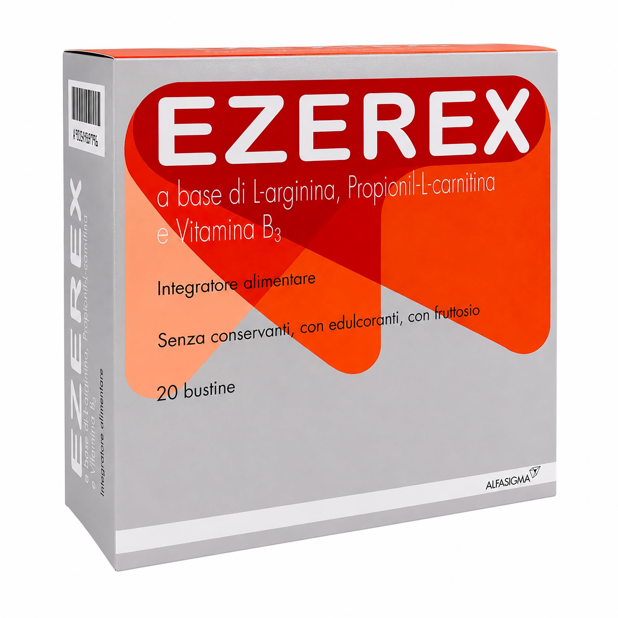 Integratore Alimentare a base di L-Arginina, Propionil-L-Carnitina e Vitamina B3 - Senza conservanti, con edulcoranti, con fruttosio - 20 bustine