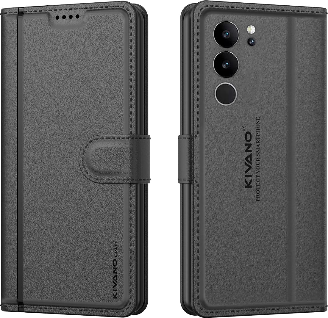 KIVANO LUXE® Compatible with Vivo V29 Pro 5G / Vivo V29 5G Artisanal Leather Wallet Case with Card Holder for Men Women, Magnetic Flip Folio Cover with Stand (B0CKXR7FJC) Amazon Price History, Amazon Price Tracker