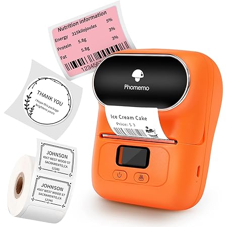 Phomemo M110S Mini Label Maker- Bluetooth Thermal Label Printer Maker Machine for Barcode, Clothing, Jewelry, Retail, Mailing, Business, Compatible ...