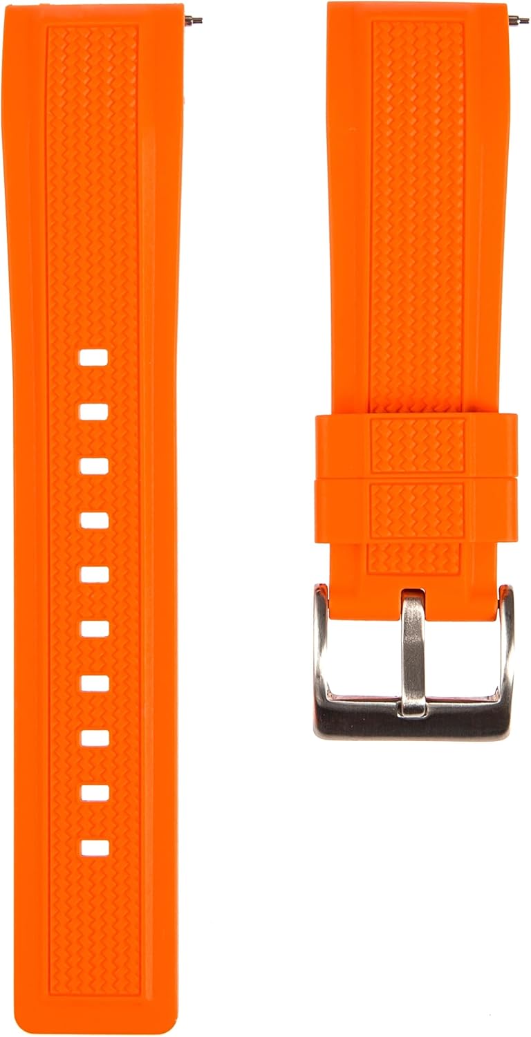 Stryke Premium Silicone Rubber Watch Bands- For Sports & Dive Watches- Quick-Release- 20mm, 22mm, For Men & Women-Compatible for Omega, Tudor, Blancpain, Rolex, Tag Heuer