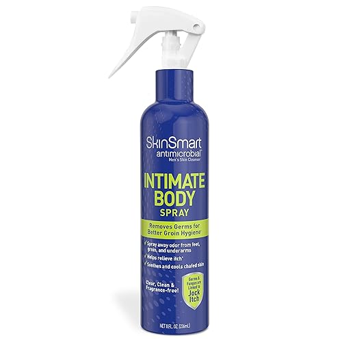 SkinSmart - Aerosol íntimo para hombre ducha a base de hipocloroso en una botella elimina bacterias vinculadas a la picazón del deportista y olores