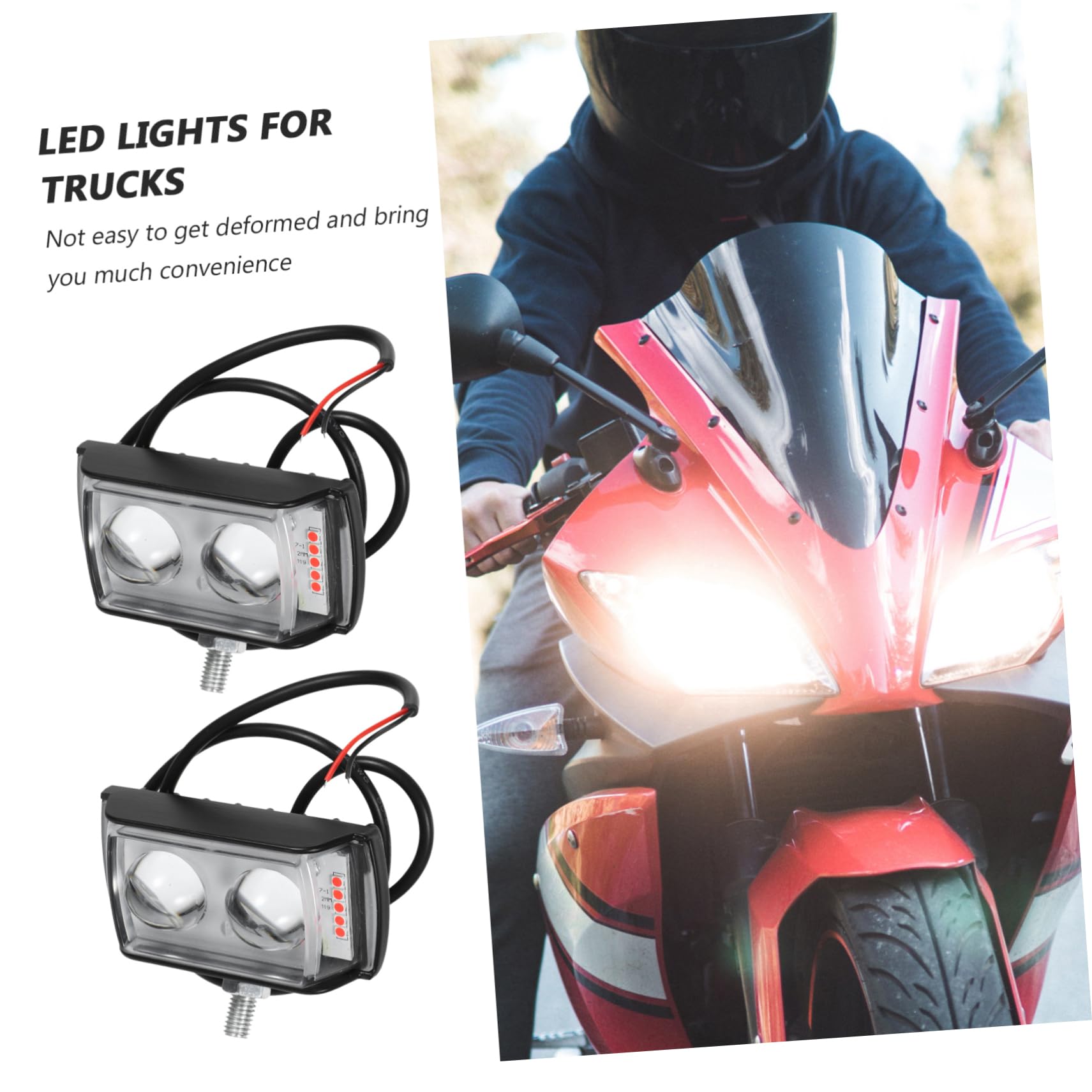 Gatuida 3paia Luce Led Quadrata Per Auto e Design Installazione Facile Illuminazione Potente Per Guida Notturna e Off-road