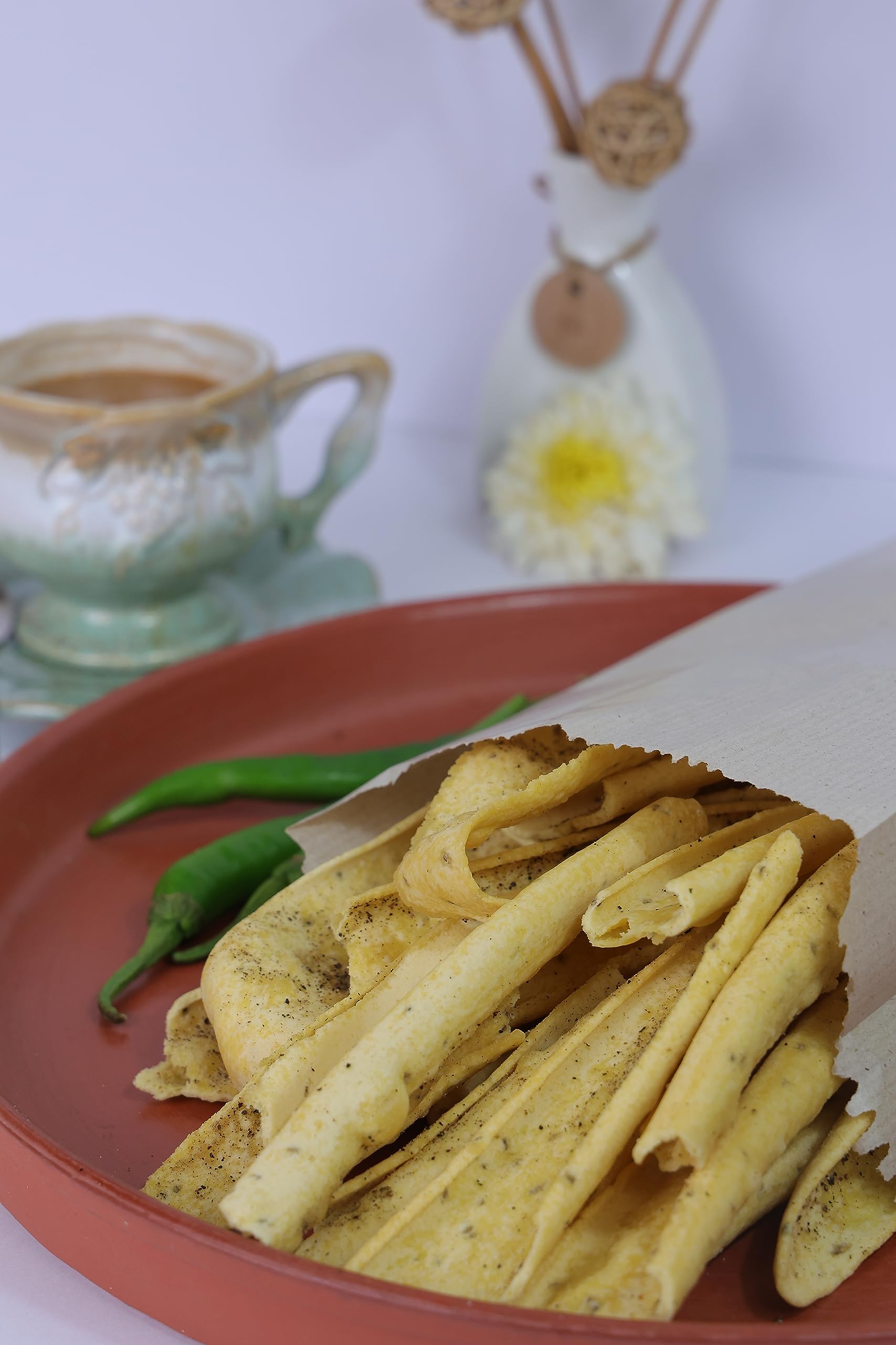 Taajas Food (Since 2003) Gathiya Fafda 250g | Ready to Eat Gujarati Snacks | Fresh Delicious Namkeen, Healthy & Tasty Tea Time Snacks | 100% Vegetarian Indian Gathiya Fafda