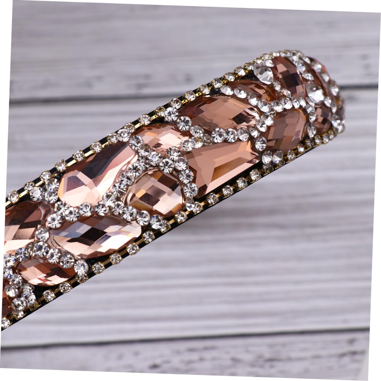 DOITOOL 3stücke Delicate Rhinestone Haarband Für Frauen Kreatives Haarschmuck-accessoire Champagnerfarbe Für Partys Und Besondere Anlässe Leicht Und Dekorativ