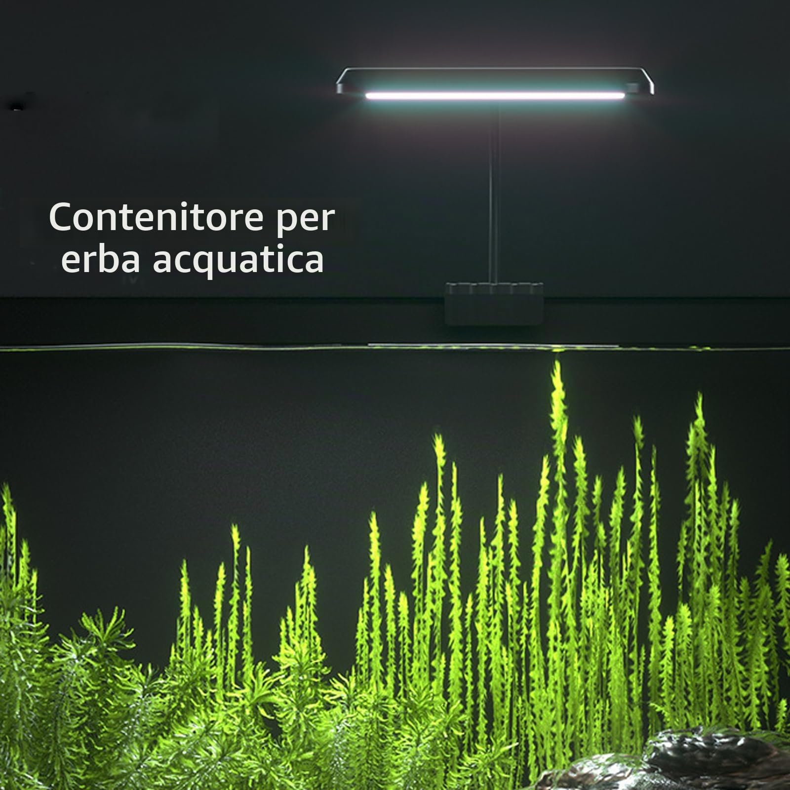 GERUI Luce per acquario a 360° dimmerabile impermeabile 13 W