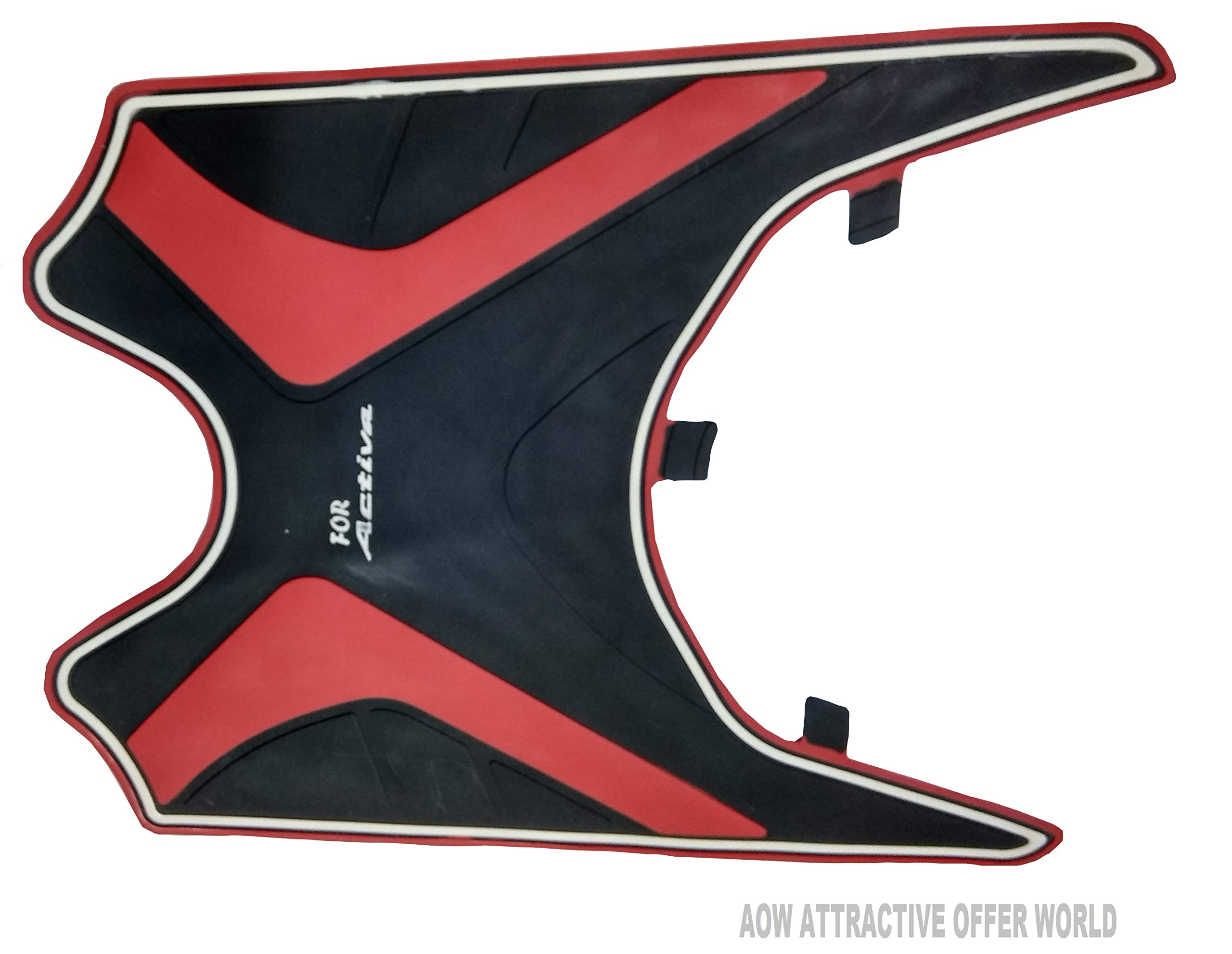 AOW Attractive Offer World Two Wheeler Foot MAT (Red) Type-17 for Honda Activa 3G