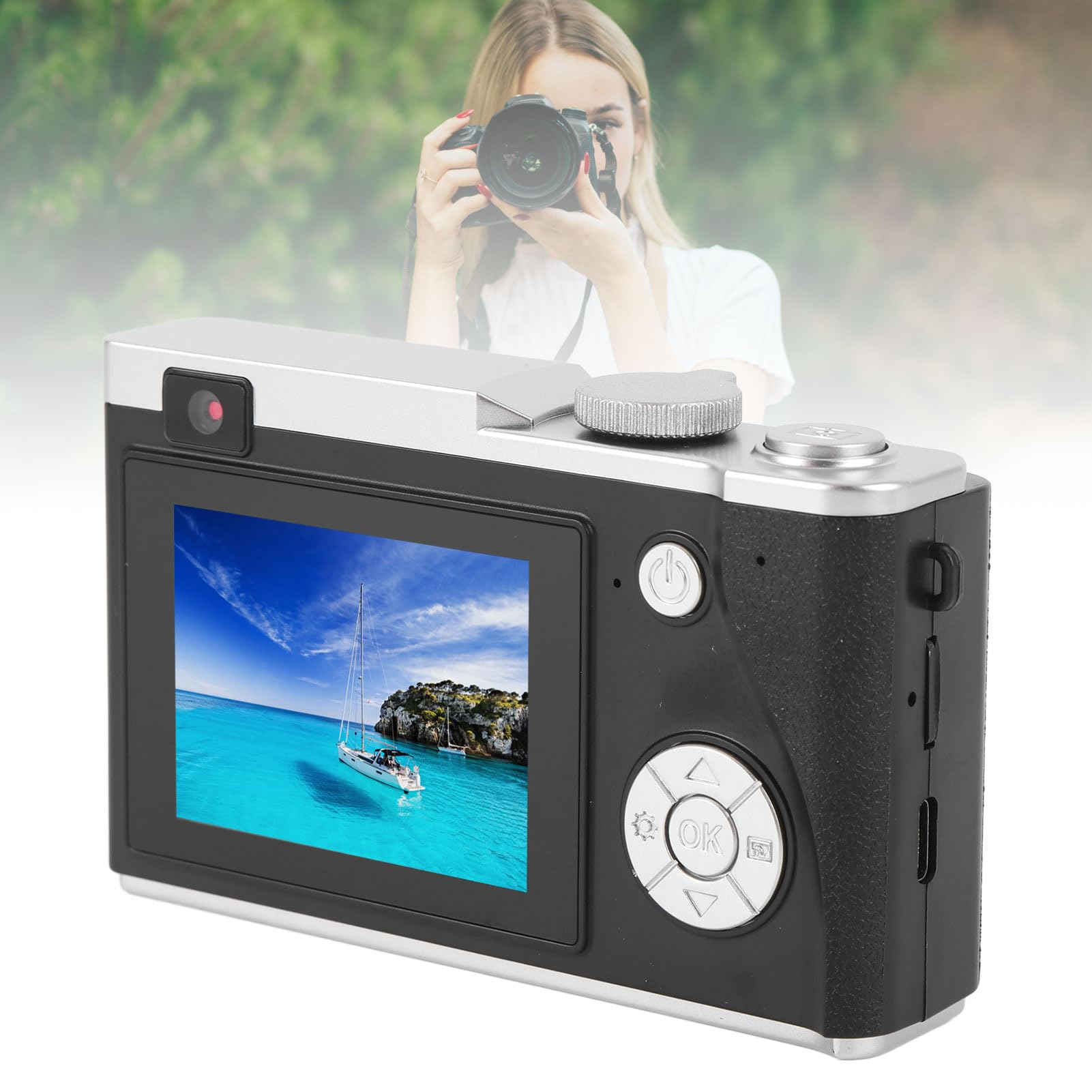 希少！カメラ好き必見です。 Amazon | 10代の大人の初心者向けのデジタルカメラ、2.4インチ4K