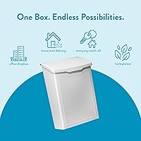 Vista 22 de Buzones arquitectónicos 2681B Buzón de pared Marina color negro, pequeño