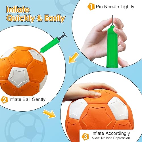 Miniatura 8 de Pelota de fútbol curvada y paletas portátiles para jugar en interiores y exteriores para niños