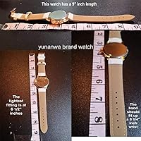 Vista 3 de Paquete de 15 relojes de cuero para mujer, con incrustaciones de diamantes de imitación de cuarzo, reloj de pulsera de varias capas apilable