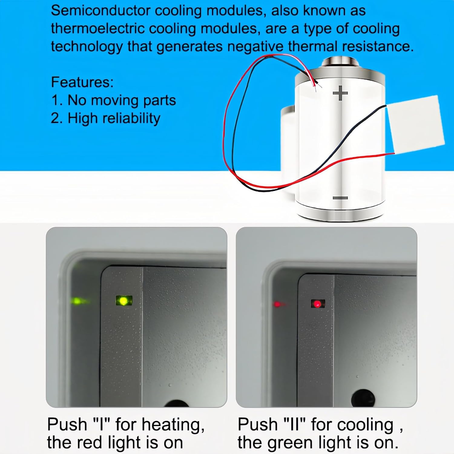 ThreeH Mini Fridge Hold 2 Cans Cooler and Warmer Refrigerator USB-powered Connected for Laptop PC Computer Power Bank,Silver