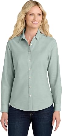 Port Authority Womens SuperPro Oxford Button-Down Shirt