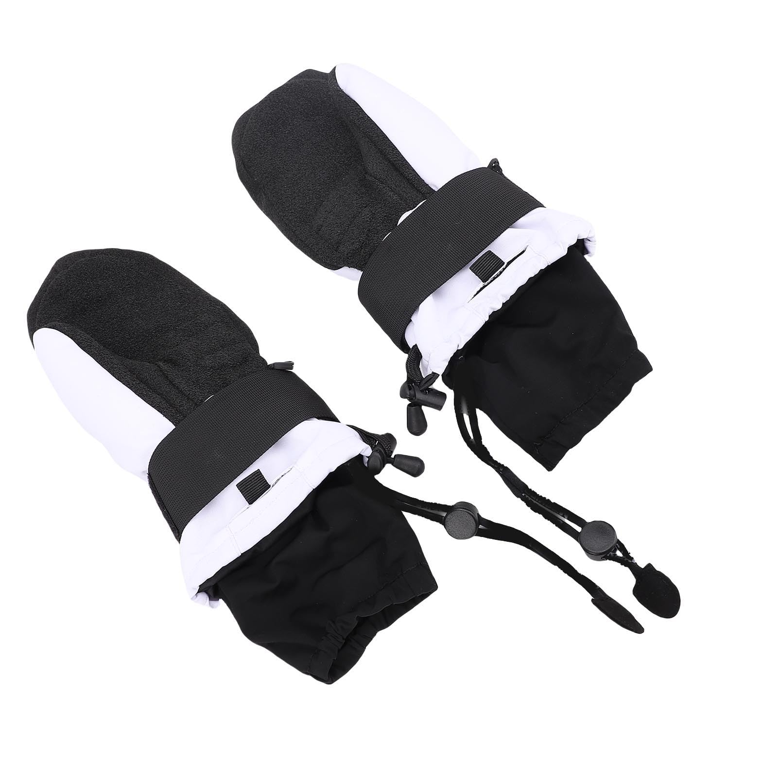 Emoshayoga Manoplas de Snowboard con Diseño Interior Resistente Al Agua de 5 Dedos para Ciclismo, Senderismo y Montañismo, Juego de 2 Pares