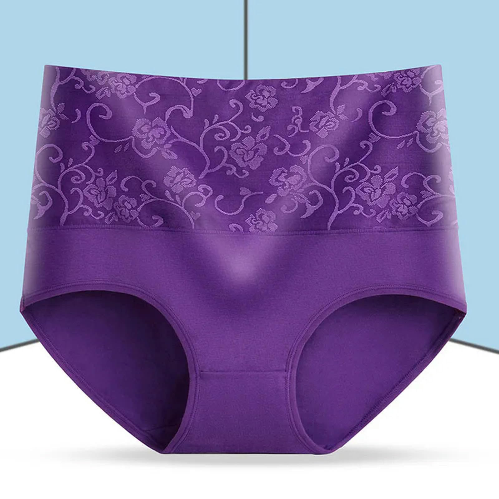 Ropa Interior Mujer Bragas De Talla Grande para Mujeres Ropa Interior Abdominal De La Cintura Algodón De Algodón Sin Costuras Apturas Sexys para Mujeres-CG-bhuizi-l