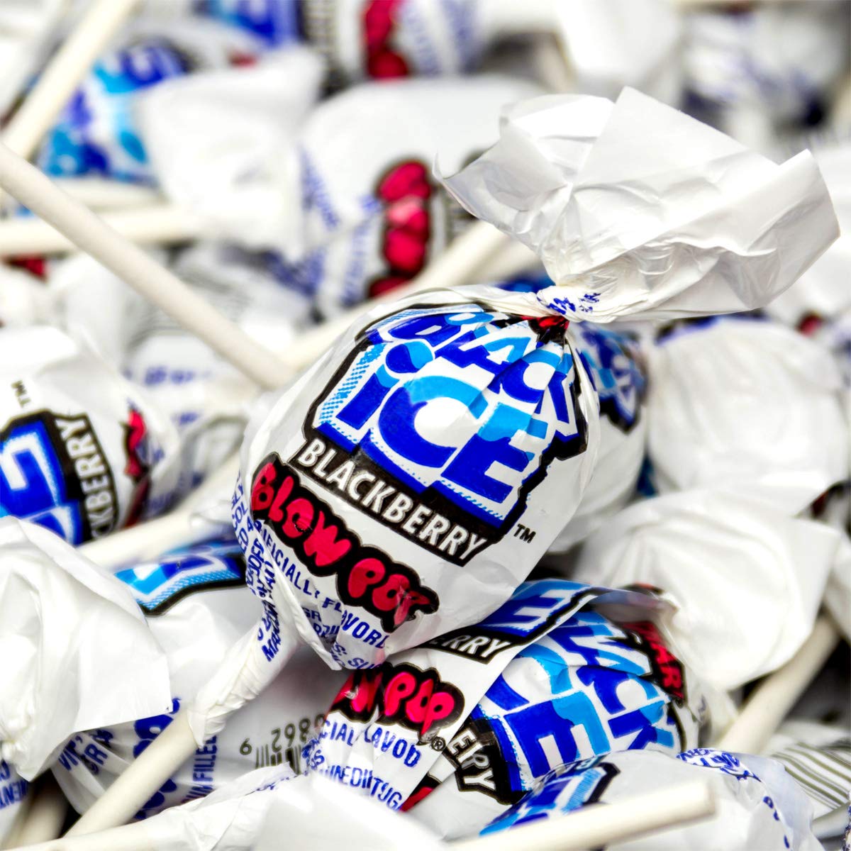 Charms Blow Pops, Black Ice Flavor, 48-Count Box, (3886)