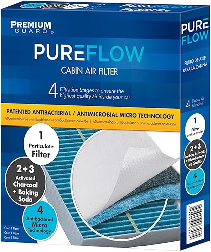 Miniatura 2 de Filtro de aire de cabina Pureflow PC99052X  Compatible con Nissan Rogue 2014-20 X-Trail 2015-20 Qashqai 2017-22 Rogue Sport Renault Koleos 2018-19