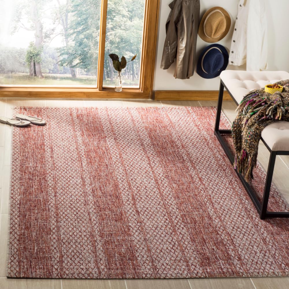 Tapis de chambre haut de gamme SAFAVIEH Courtyard poil court