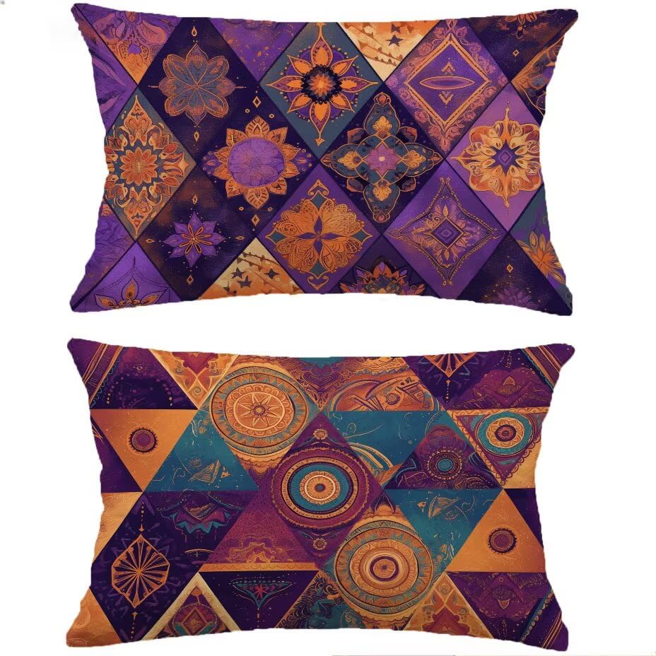 Housse de Coussin Extérieur 70x90 Déperlant Rectangulaire pour Jardin et Balcon