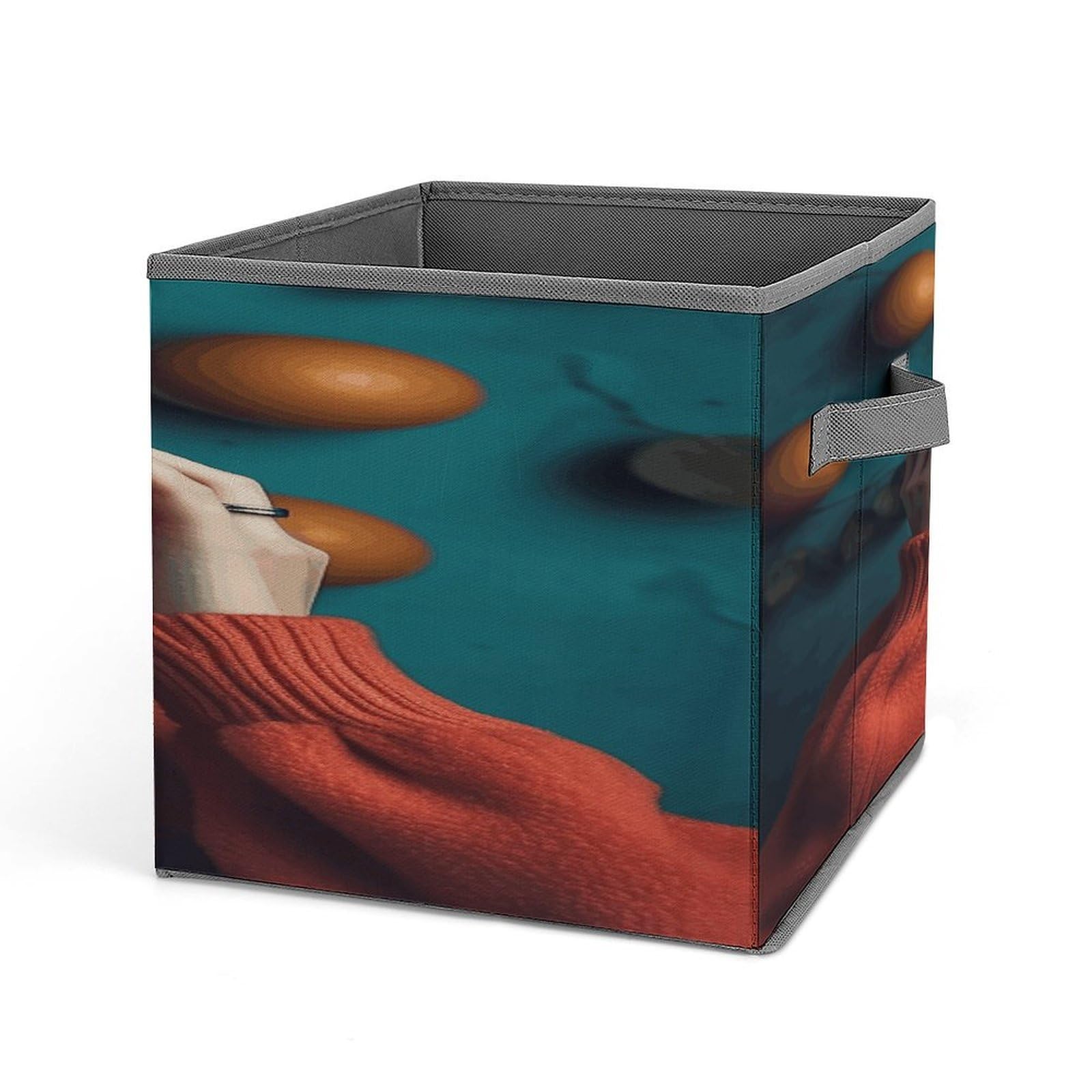 Fekiloot Style Grapefruit Covering Eyes Storage Bins Storage Baskets