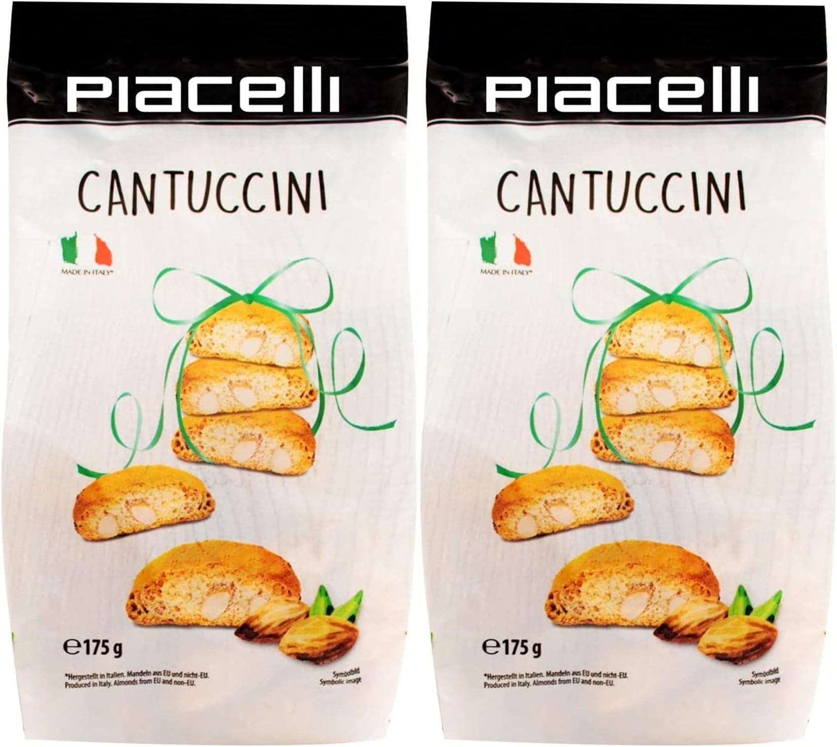 Piacelli Cantuccini Almond Biscotti Pack of 2 (2x175g)