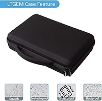 Vista 9 de LTGEM - Funda compatible con Akai Professional MPK Mini MK3/MPK Mini Play MK3 MK3 25 teclas USB MIDI controlador de teclado, negro (solo funda)