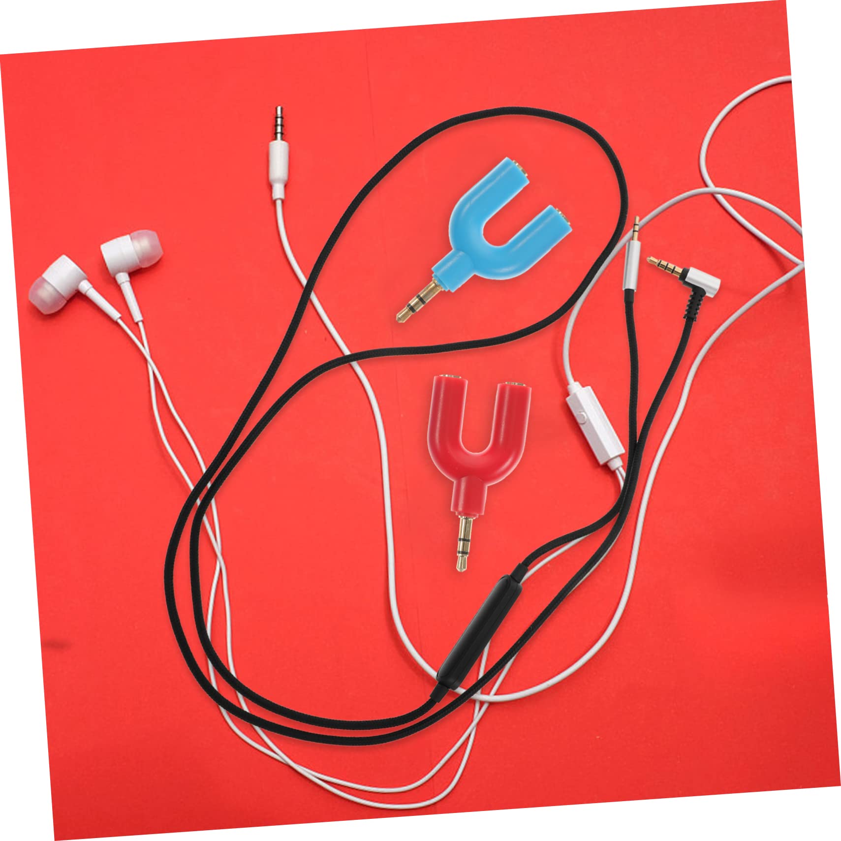 DOITOOL 5 Set Di Adattatori Splitter Per Cuffie Da 3 5 Mm 1 A 2 Splitter Audio - Interferenze Per Pc Telefono E Tablet 6 Pezzi*5