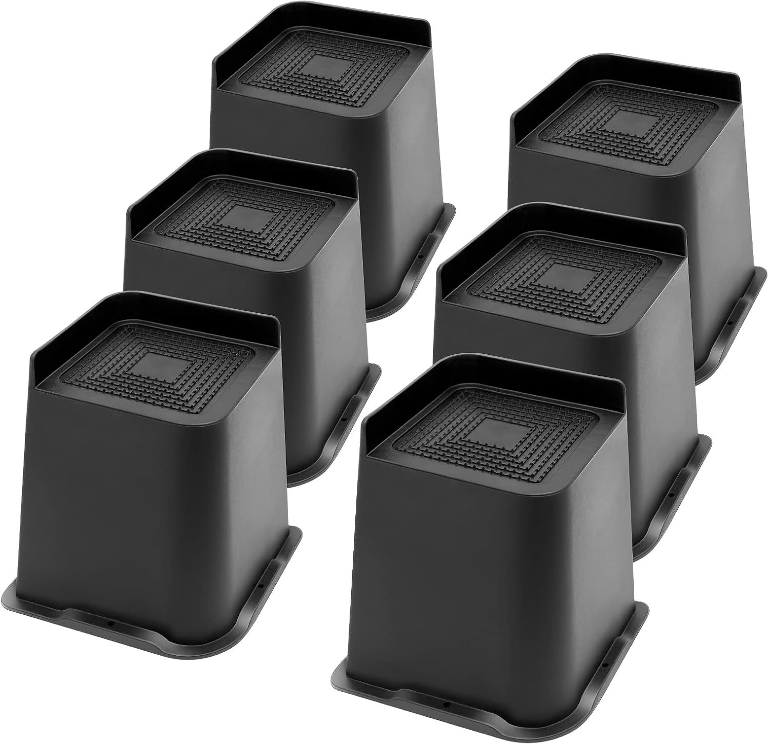 xiaozhifu Bed Risers 6 inch Oversized Furniture Risers,Heavy Duty, Up to 5500lbs