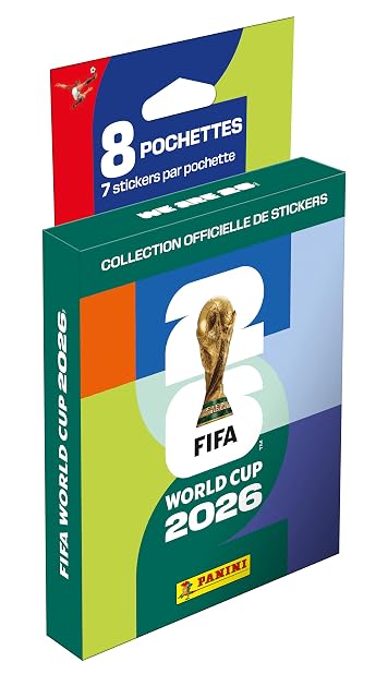 Panini - FIFA World Cup 2026 Cromos - Ecoblister 8 Sobres - Incluye 56 Cromos Mundial 2026 - Colección Oficial Panini