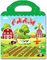 Vista 10 de Libro de calcomanías reutilizables para niños, calcomanías de animales, juguetes educativos de aprendizaje, calcomanías de viaje, libros