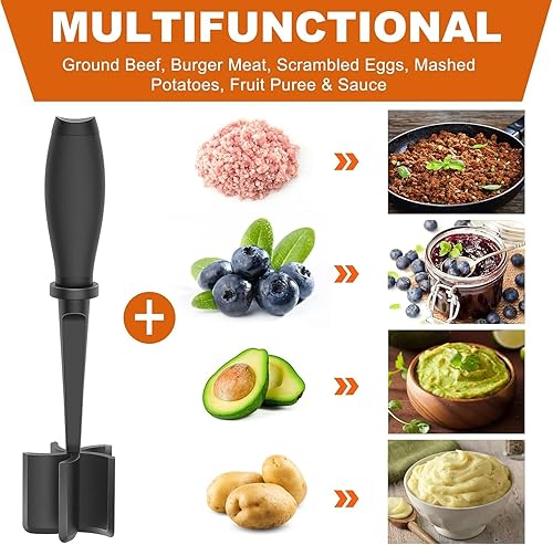 Miniatura 2 de Picador de carne, triturador de carne resistente al calor para carne molida, carne de hamburguesa, hoja de 5 curvas, para picar carne molida,