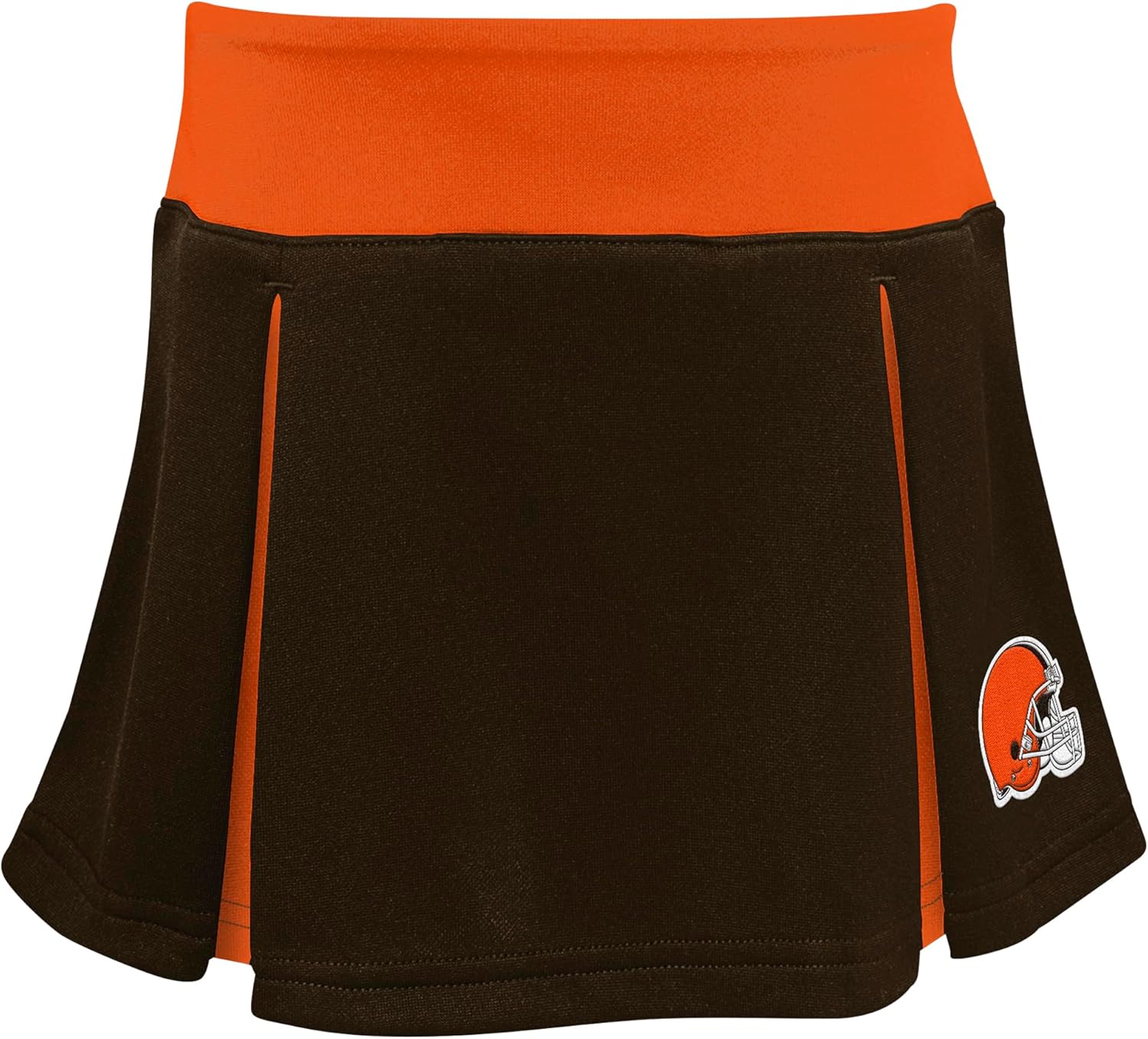 Outerstuff Girls Toddler Brown Cleveland Browns Spirit Cheer Two-Piece Cheerleader Set with Bloomers