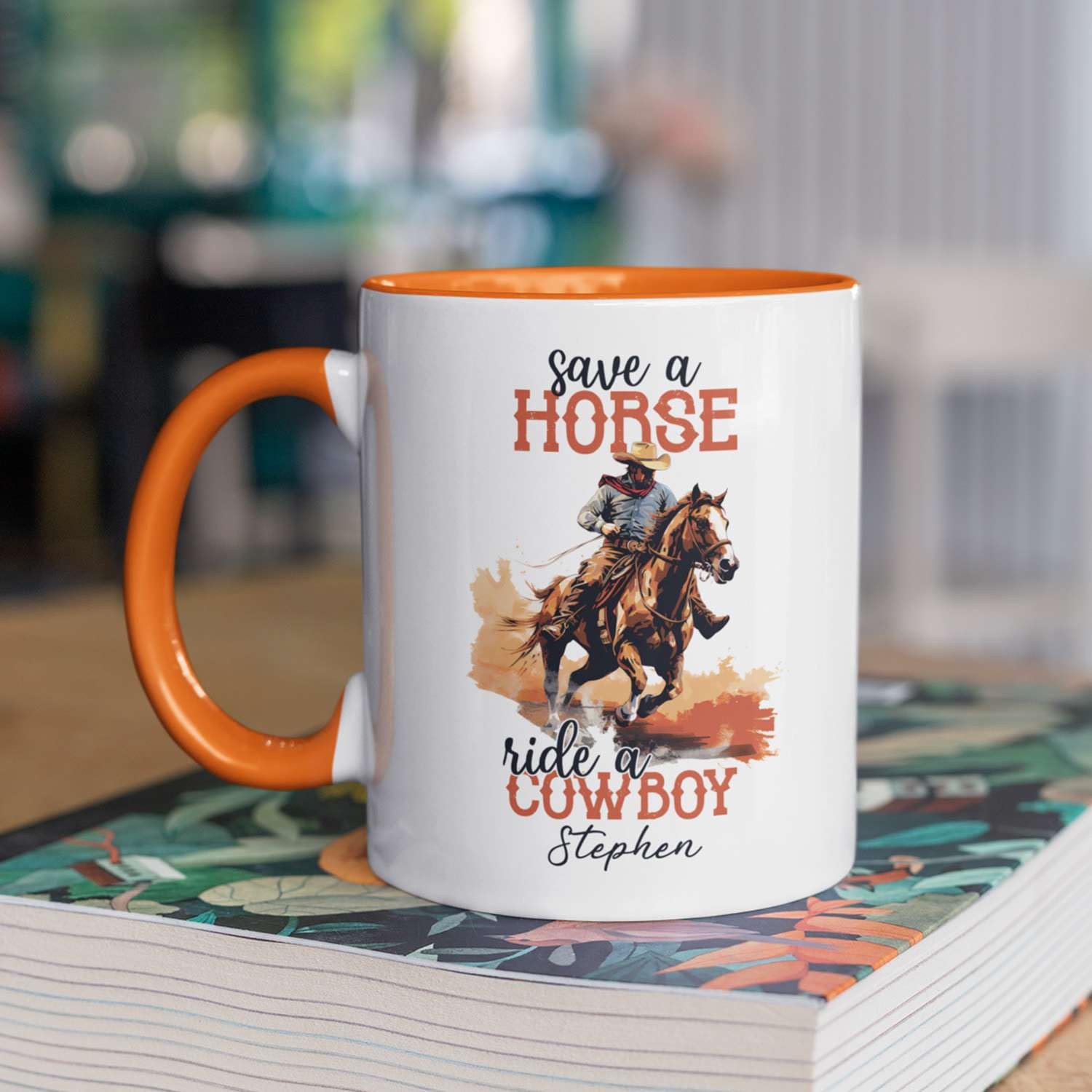 Amazon.com: Personalized Cowboy Riding Mug, Save A Horse Ride A Cowboy  Coffee Cup, Customized Name Cowboy Enthusiasts Mug, Custom Cowboy Ceramic  Cup 11oz Or 15oz, Gift For Friend Coworker : Home &