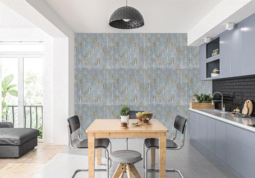 Image of CVD 3D PE Foam Self-Adhesive Wall Stickers | Silver Grey Wallpaper for Home, Hotel, Living Room, Bedroom & Cafe | DIY Decorative Panel (70 x 70 cm, Approx. 5.8 Sq. Feet, 1 Piece)
