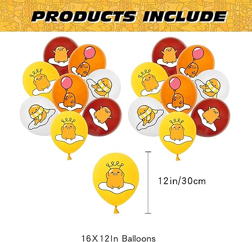 Miniatura 4 de 102 piezas de suministros para fiesta de cumpleaños de Gudetma, juego de decoración de fiesta de huevo perezoso incloudes feliz cumpleaños, 1 adorno
