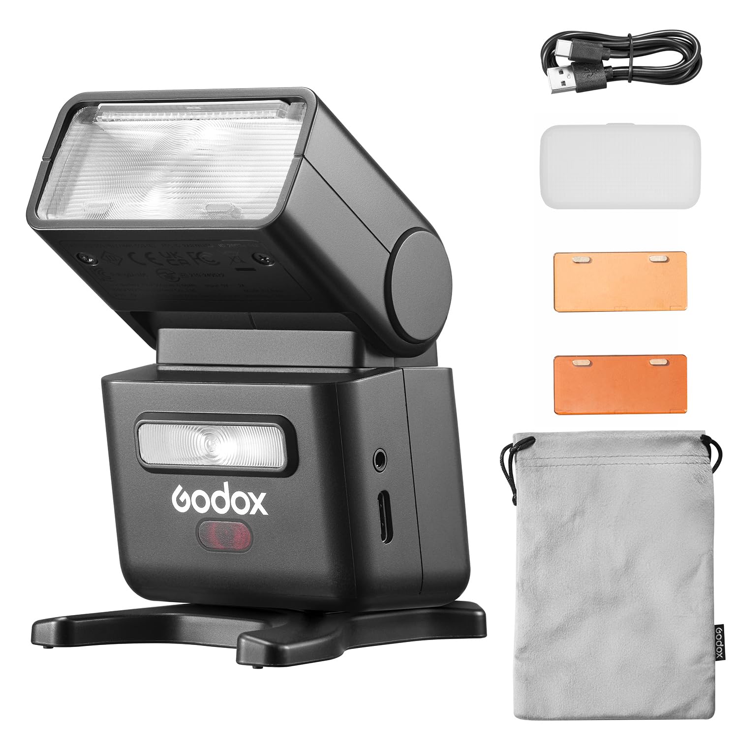 Godox iT32 Zoom TTL Camera Flash, 2.4 GHz Wireless HSS Flash, Compatible with Canon, Nikon and Sony Cameras, with LED Pre-Flash and Full-Colour Touchscreen