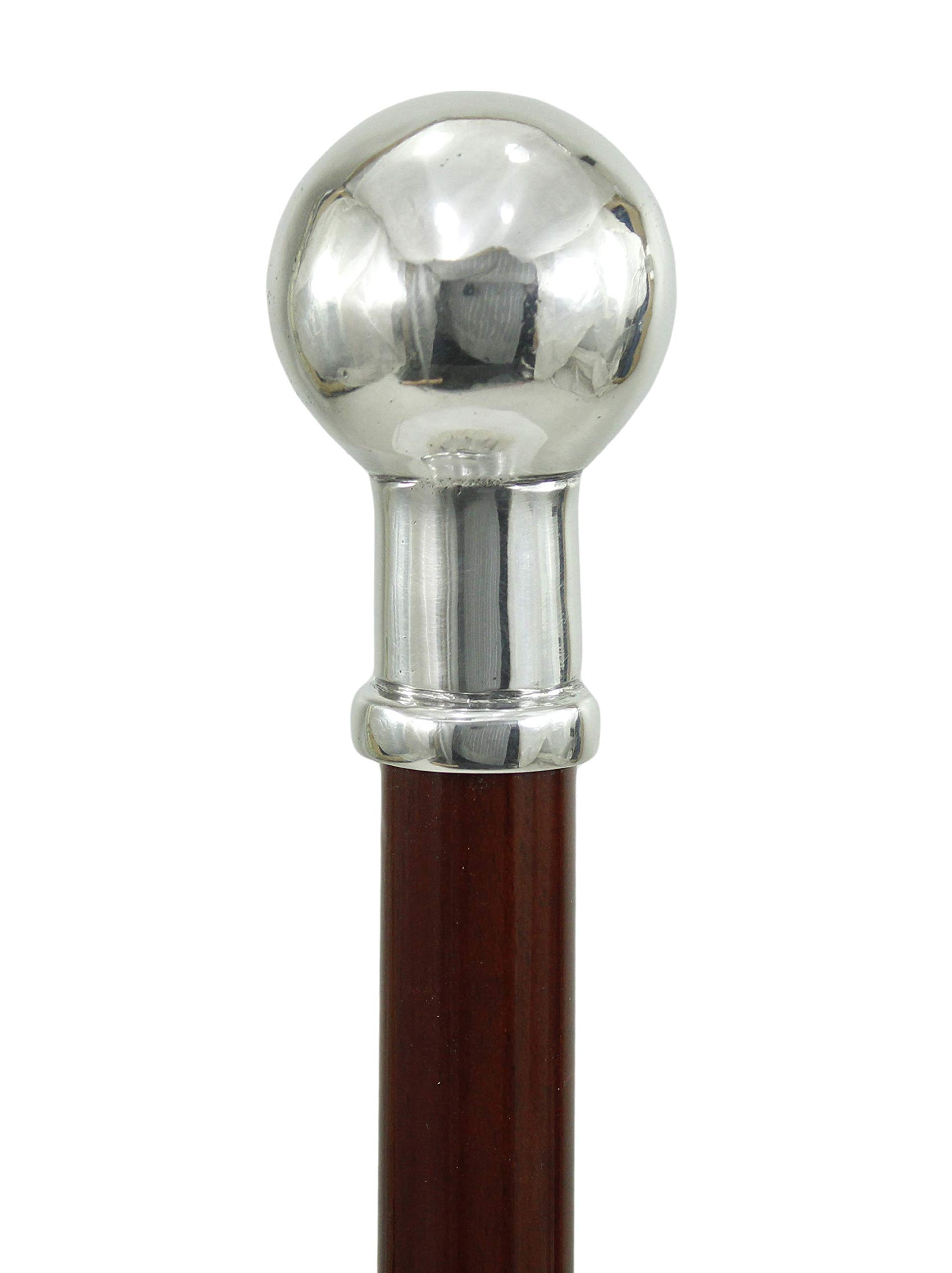 bastón de Paseo con Bola para Hombre y Mujer, Personalizado, de Madera | bastón de Paseo Elegante, sólido, Ceremonial, de colección | Cavagnini, Fabricado en Italia