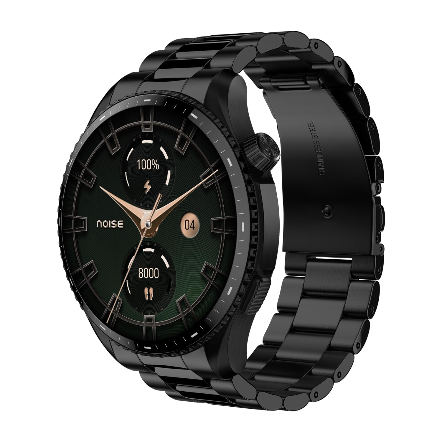 Noise Halo 3 Smart Watch for Man with 1.43” AMOLED Display, 1000NITS Brightness, Premium Metal Design, Powered by AI Pro, AI Transcription, Morning Briefs, 7-Day Battery (Elite Black)-image-18