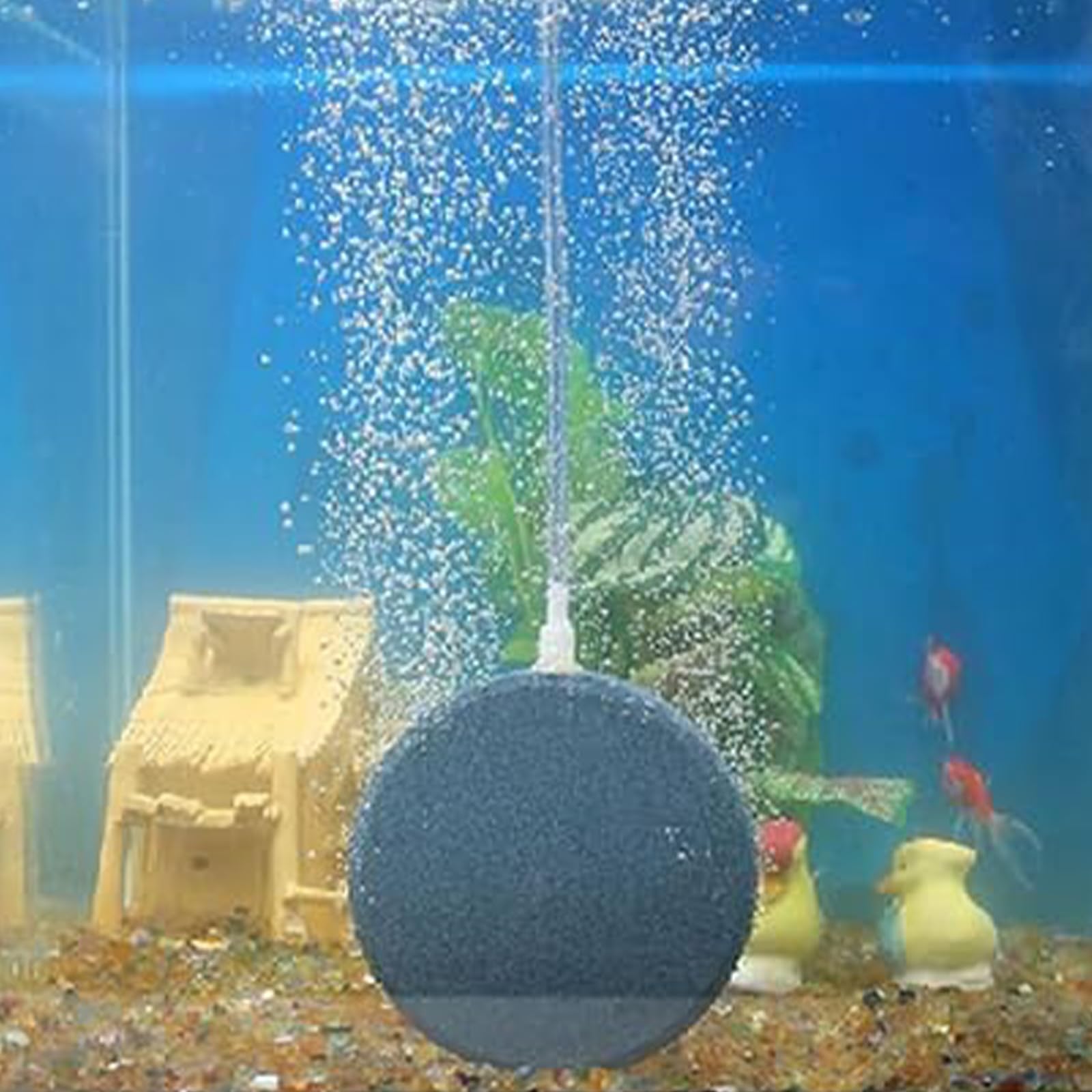 8 Pièces Diffuseur Air Aquarium, Diamètre 4 cm Pierre à Bulles pour étangs, Gravier Bulleur Aquarium, Gris Diffuseur D'oxygène, pour Aquariums, Bassins et Bassins