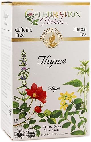 CelebraciĂłn Herbals CafeĂna gratis-24tĂ© de hierbas bolsas de tĂ© Tomillo orgánico CelebraciĂłn Herbals CafeĂna gratis-24tĂ© de hierbas bolsas de tĂ© Tomillo orgánico