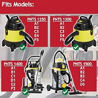 Spares2go Nedves-száraz szűrő Lidl Parkside PNTS 1250 1300 1400 1500 porszívóhoz 2