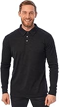 Polo de Lana Merino Hombre – Antiolor Camisas 100% Merino Wool for Hombre Manga Short Transpirable