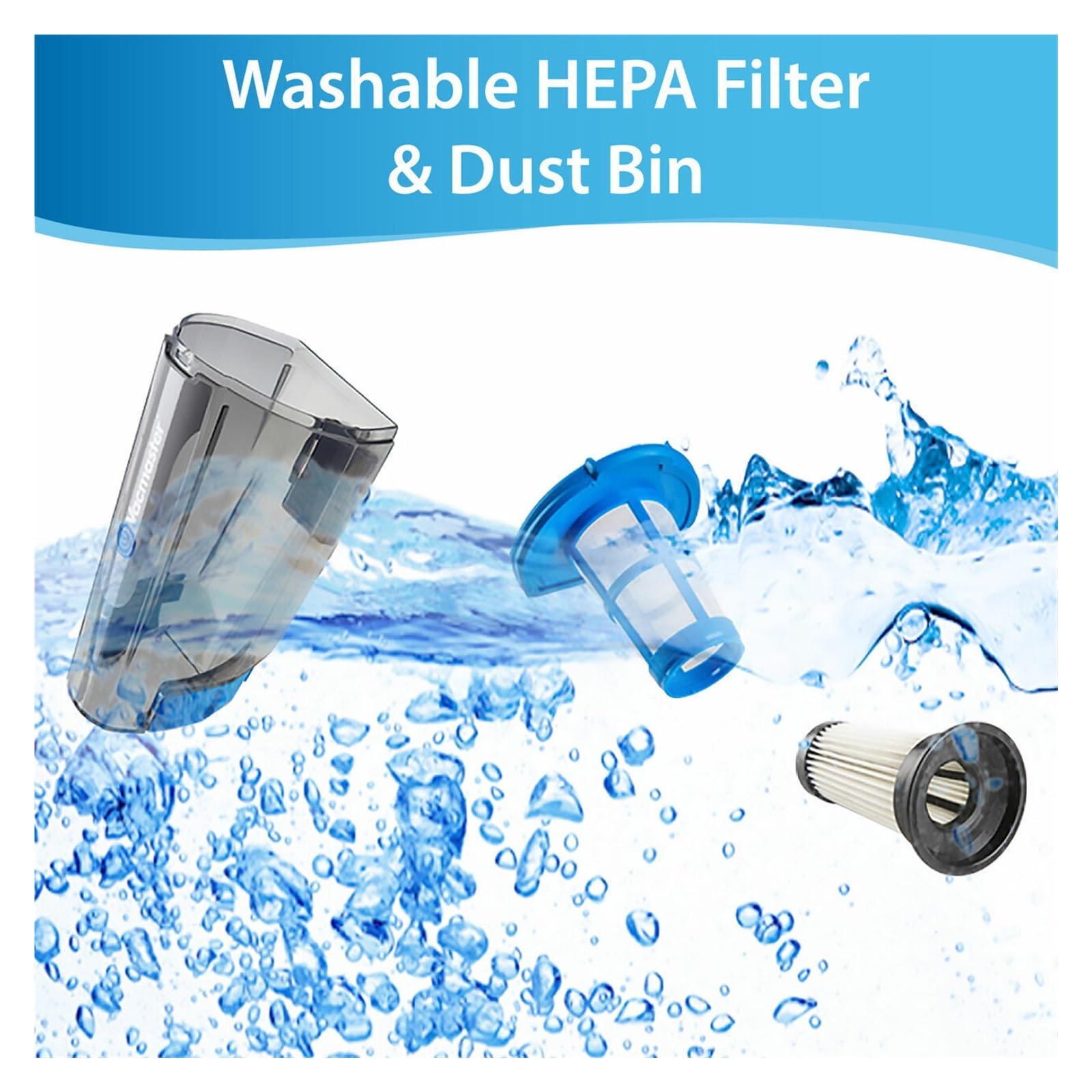 2 Uds Filtro HEPA, Compatible con Vacmaster, VSD1801 18V Varilla Giratoria 2 En 1 Varilla Y Varilla De Mano