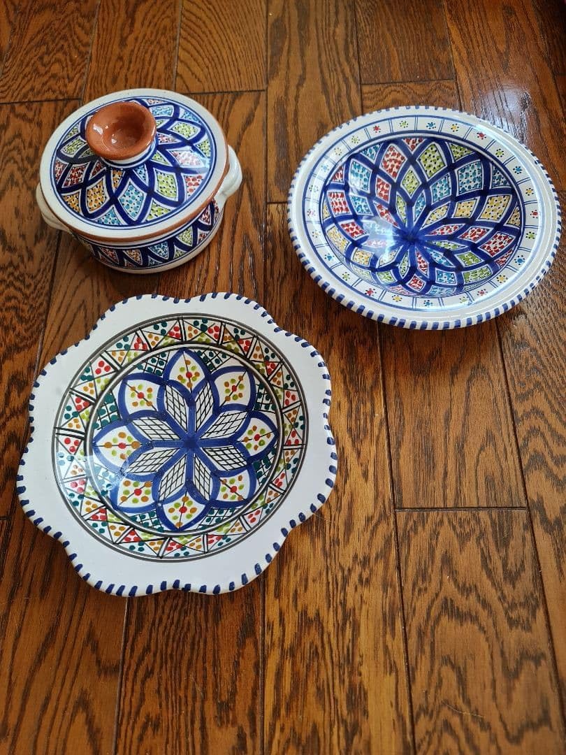 チュニジアの食器3点セット