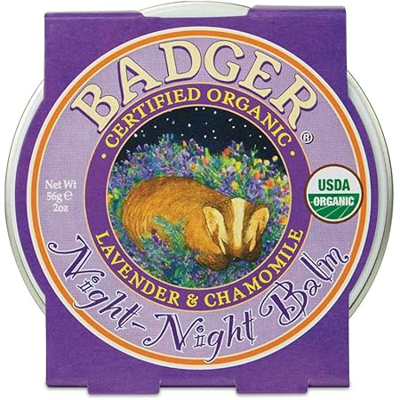 Badger - Night Night Balm, Chamomile & Lavender, Natural Sleep Balm for Kids, Scented Relaxing Balm for Children, Kids Organic Sleep Balm, 2 oz