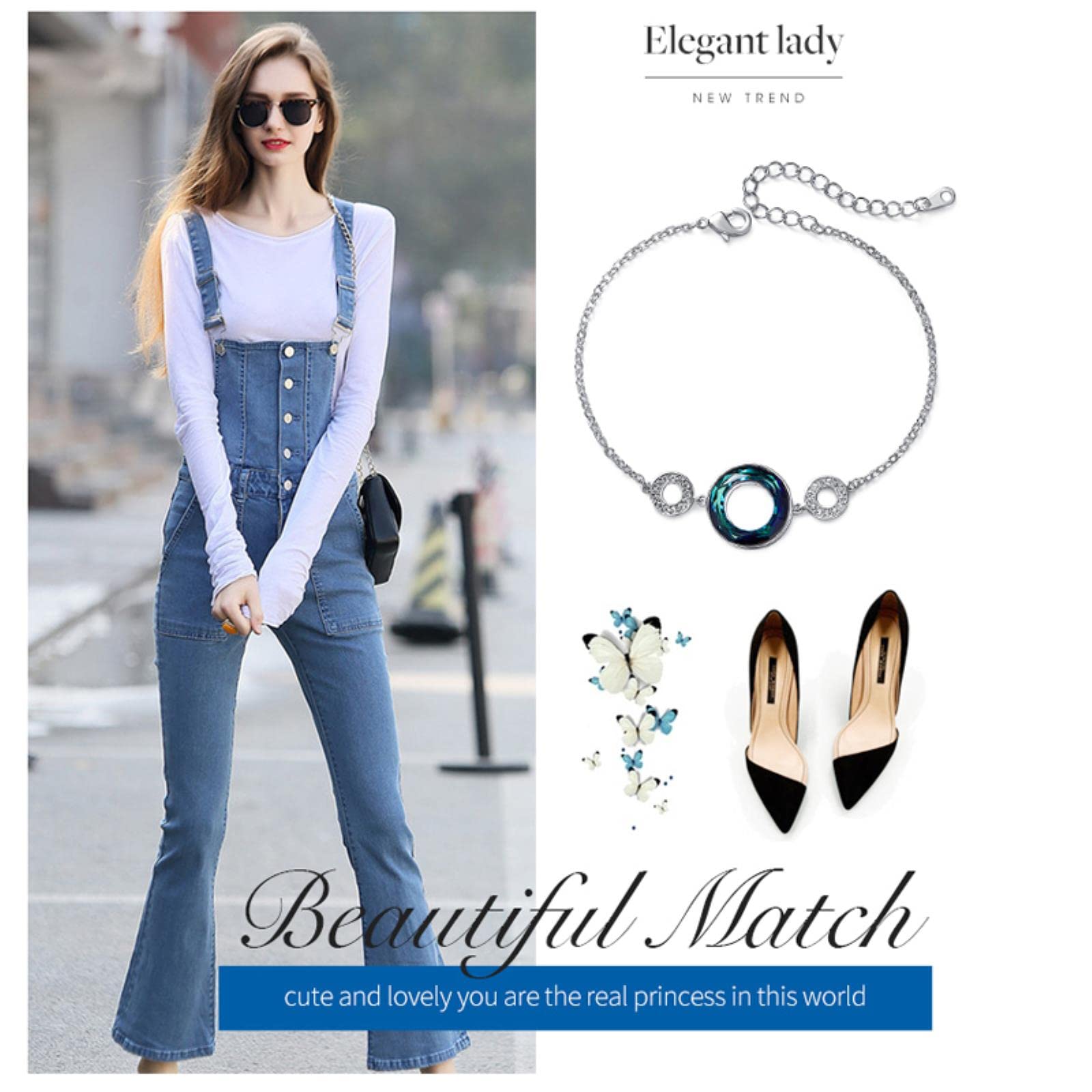 Braccialetto Braccialetti Donne Gioielli Impreziositi da Crystals Circle Personality Braccialetti Gift Amante