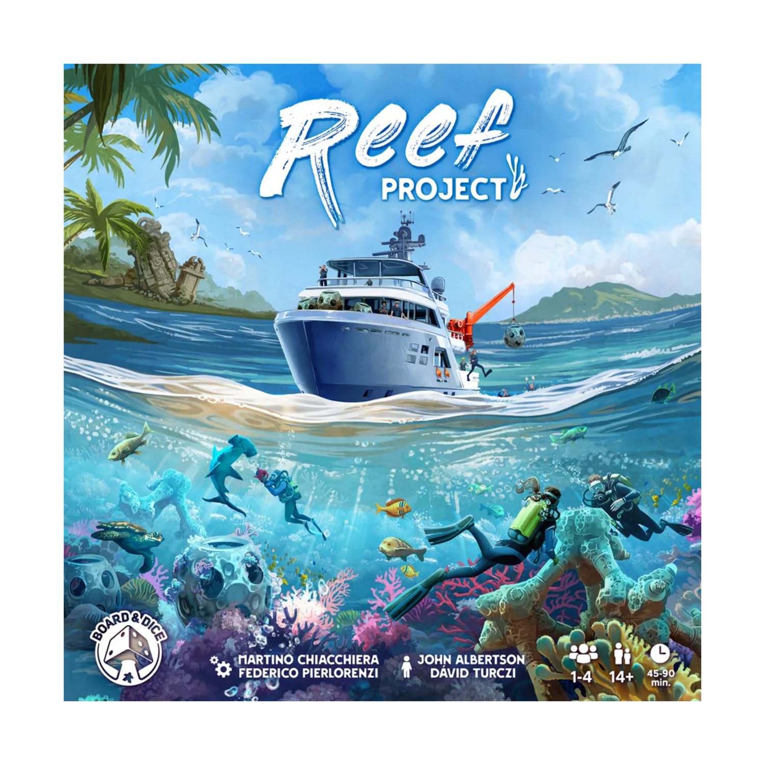 Board And Dice | Reef Project | Board Game | Ages 14+ | 1-4 Players | 60-90 Minutes Playing Time