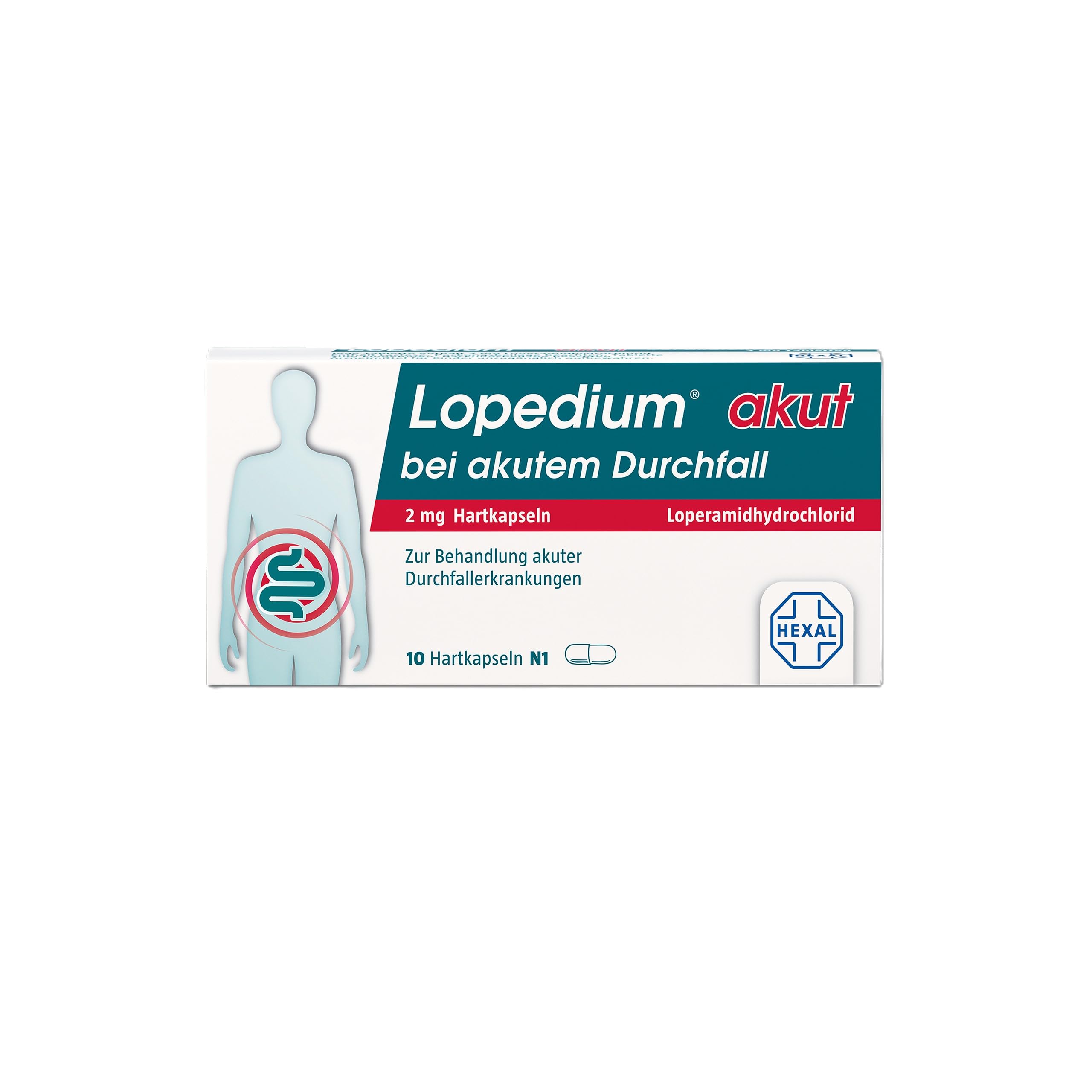 LOPEDIUM akut bei akutem Durchfall Hartkapseln (5x 10St)