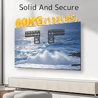 PUTORSEN Ultra Slim Fali TV Tartó Samsung 43-85" Tévéhez, Max 60kg, VESA 1700x800 4