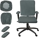 uxcell Computer Office Chair Cover with Armrest Cover for Computer Rotating Chair, Desk Chairs Green